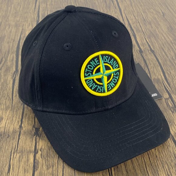 Stone Island Men Logo Motif Baseball Cap - Picture 3 of 5